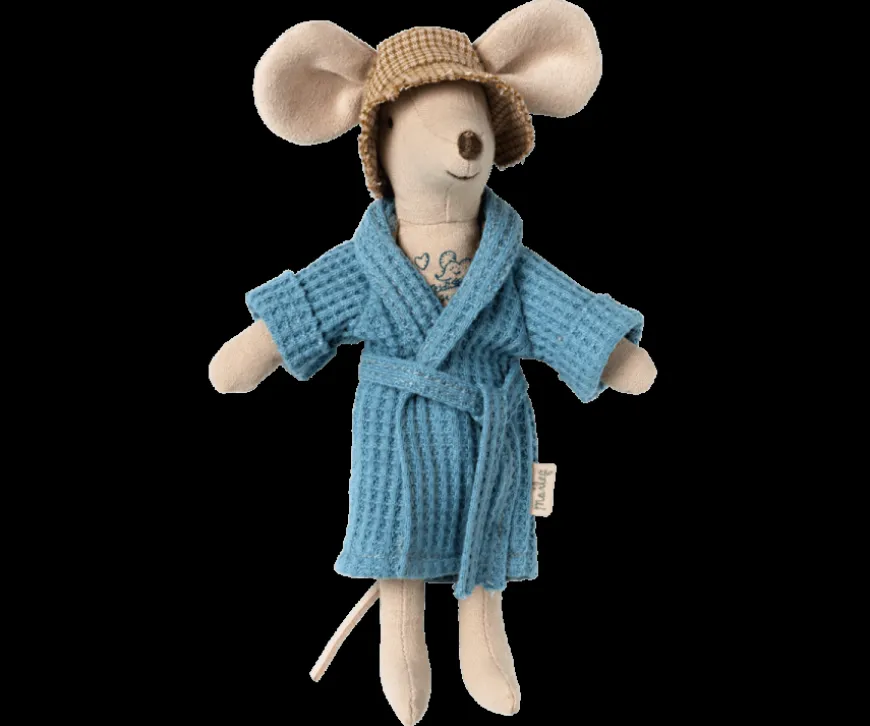 Shop Bathrobe - Dusty Blue, Dad/Mum Mouse Mum & Dad