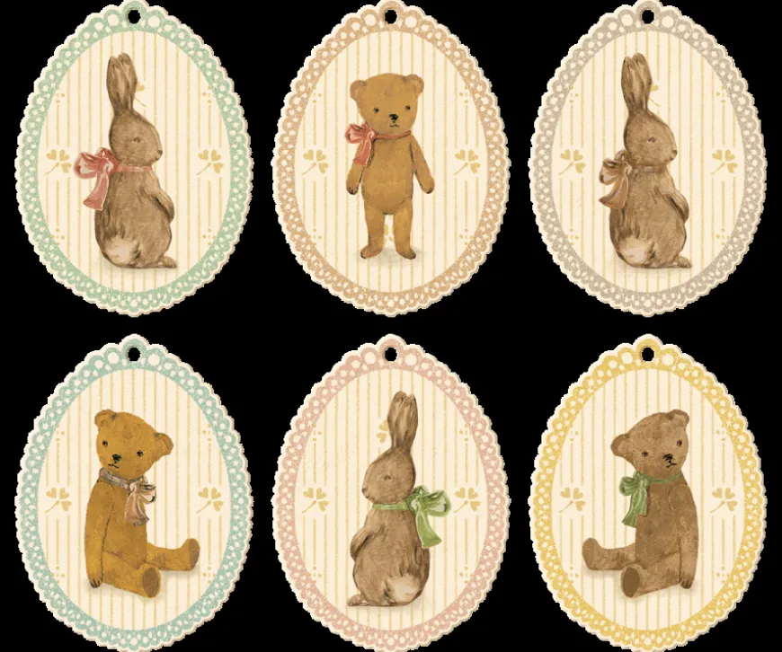 Flash Sale Gift Tags, Bunnies & Teddies - 12 Pcs Garlands & Party
