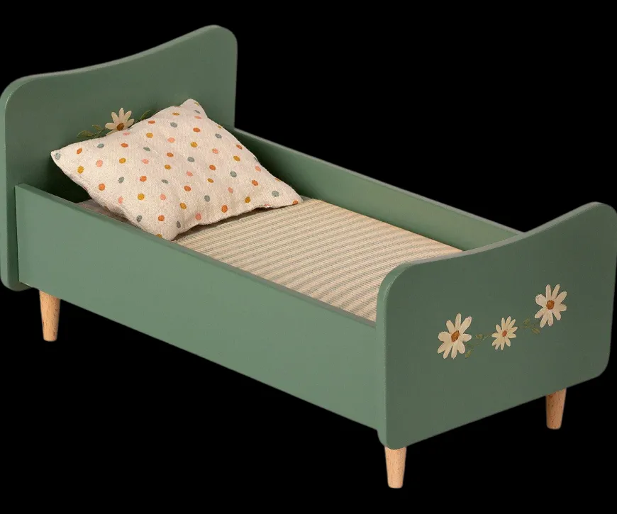 Shop Mini Wooden Bed - Mint Blue Kitten