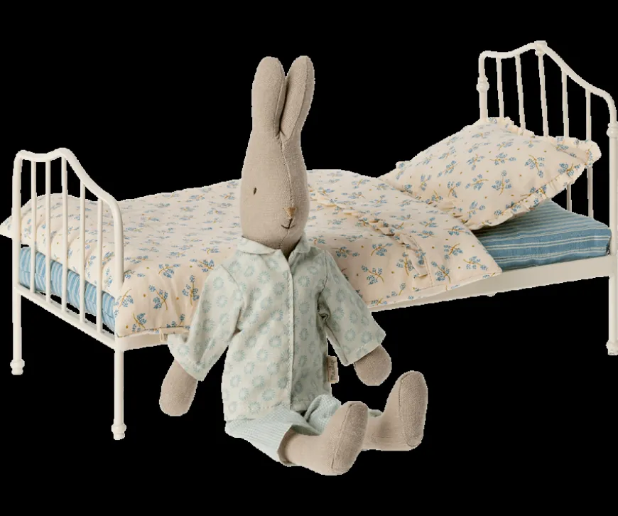 Cheap Miniature Bed - Blue Dollhouse Furniture