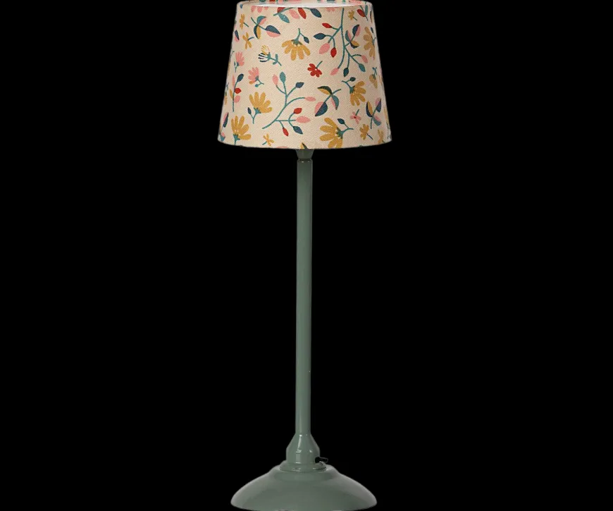 Online Miniature Floor Lamp, Dark Mint Bedroom