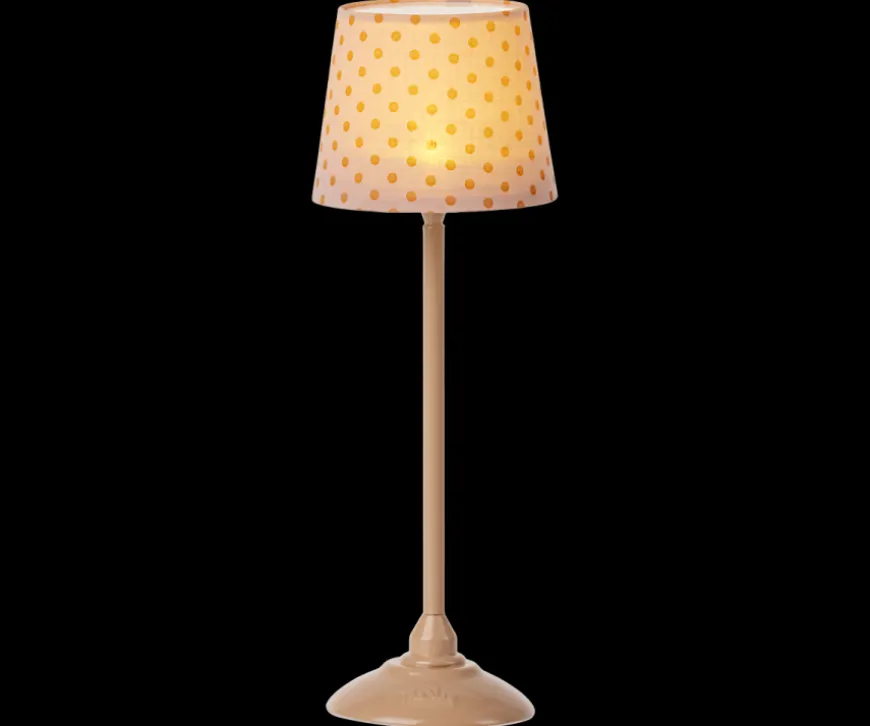 Sale Miniature Floor Lamp, Dark Powder Dollhouse Furniture